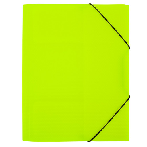 "Expert Complete" PRISMA NEON Папка на резинке A4 600 мкм 35 мм эффект 3D 5 шт. лайм EC210400021