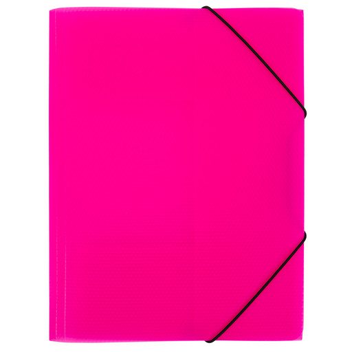 "Expert Complete" PRISMA NEON Папка на резинке A4 600 мкм 35 мм эффект 3D 5 шт. розовый EC210400013