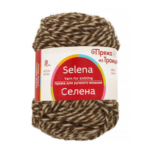 Пряжа из Троицка "Селена" 100% шерсть 5 шт. х 100 г 160 м