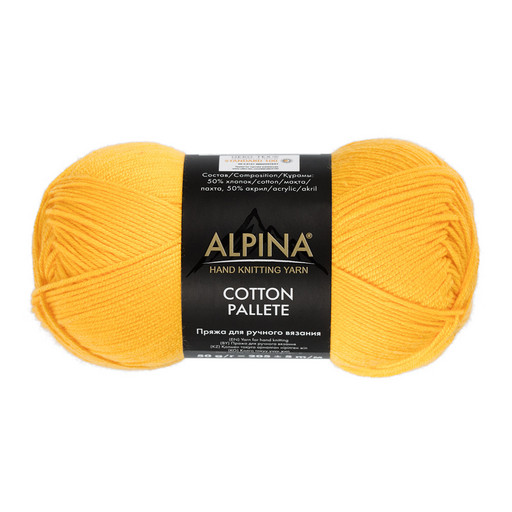 Пряжа ALPINA "COTTON PALLETE" 50% хлопок, 50% акрил 10 шт. х 50 г 205 м ± 5 м