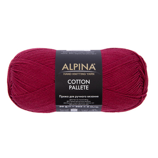 Пряжа ALPINA "COTTON PALLETE" 50% хлопок, 50% акрил 10 шт. х 50 г 205 м ± 5 м