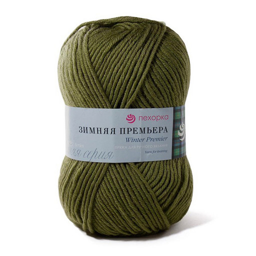Пряжа Пехорская ПТ "Зимняя премьера" 50% мериносовая шерсть, 50% акрил 10 шт. х 100 г 150 м ± 8 м