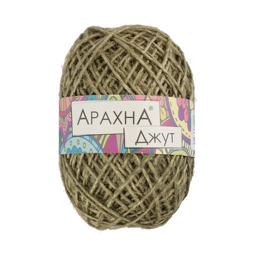 Пряжа ARACHNA "Jute" 100% джут 5 шт. х 100 г ± 10 г 90 м ± 5 м