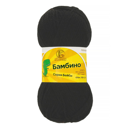 Пряжа Камтекс КТ "Бамбино" 65% акрил, 35% мериносовая шерсть 10 шт. х 50 г 150 м