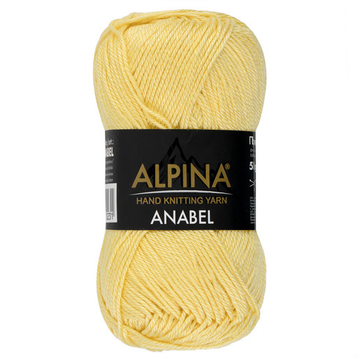 Пряжа ALPINA "ANABEL" 100% мерсеризованный хлопок 10 шт. х 50 г 120 м ± 6 м