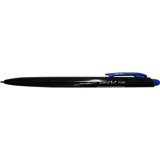 Ручка шариковая автоматическая 0,7 мм синяя CROWN Grand Ball, масляная основа, корпус черный