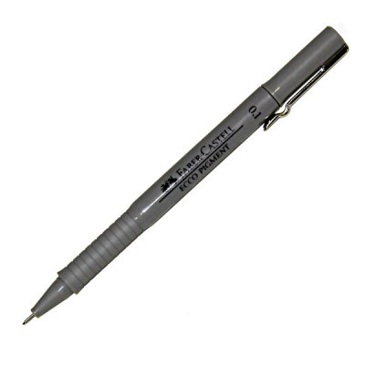 Ручка капиллярная черная Faber-Castell Ecco Pigment, толщина линии 0,1 мм