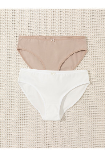 Набор трусы/ уп нюдовый беж, сахар