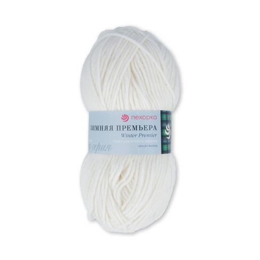 Пряжа Пехорская ПТ "Зимняя премьера" 50% мериносовая шерсть, 50% акрил 10 шт. х 100 г 150 м ± 8 м