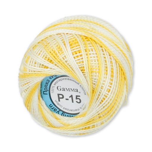 Пряжа "Gamma" Ирис меланж 100% хлопок 10 шт. х 10 г 82 м ± 3 м
