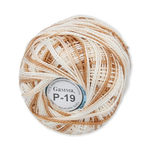 Пряжа "Gamma" Ирис меланж 100% хлопок 10 шт. х 10 г 82 м ± 3 м