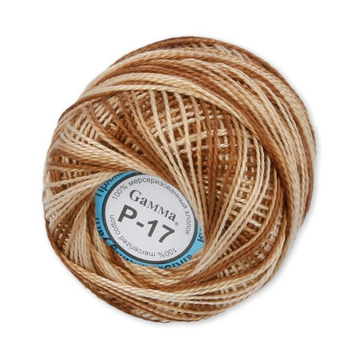 Пряжа "Gamma" Ирис меланж 100% хлопок 10 шт. х 10 г 82 м ± 3 м