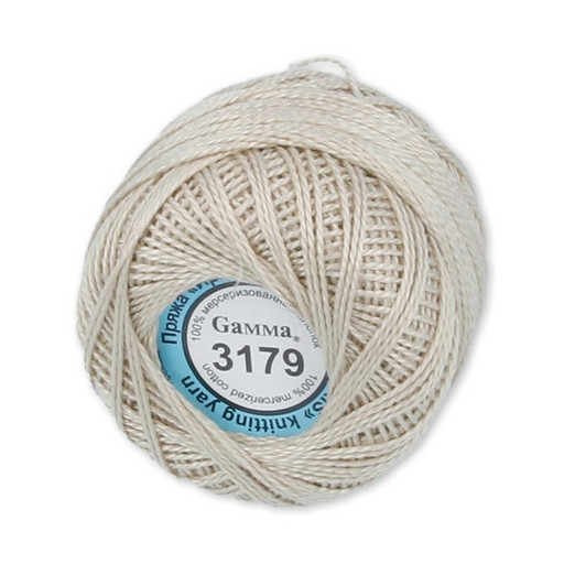 Пряжа "Gamma" Ирис 100% хлопок 10 шт. х 10 г 82 м ± 3 м