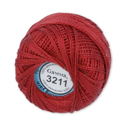 Пряжа "Gamma" Ирис 100% хлопок 10 шт. х 10 г 82 м ± 3 м