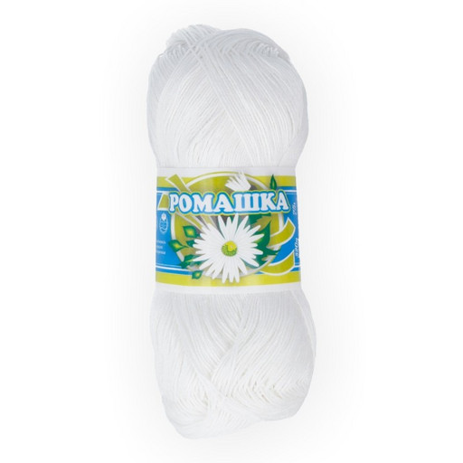 Пряжа СПБ "Ромашка" 100% мерсеризованный хлопок 4 шт. х 75 г 320 м