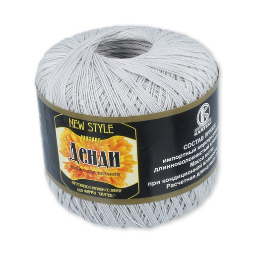 Пряжа Камтекс КТ "Денди" 100% мерсеризованный хлопок 10 шт. х 50 г 330 м