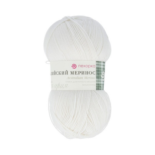 Пряжа Пехорская ПТ "Австралийский меринос" 95% мериносовая шерсть, 5% акрил 5 шт. х 100 г 400 м ± 24 м