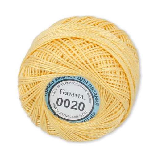Пряжа "Gamma" Ирис 100% хлопок 10 шт. х 10 г 82 м ± 3 м