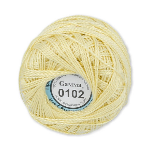 Пряжа "Gamma" Ирис 100% хлопок 10 шт. х 10 г 82 м ± 3 м