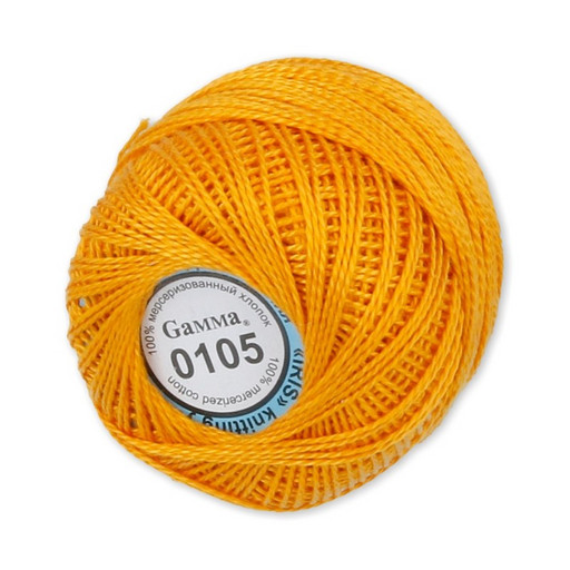 Пряжа "Gamma" Ирис 100% хлопок 10 шт. х 10 г 82 м ± 3 м