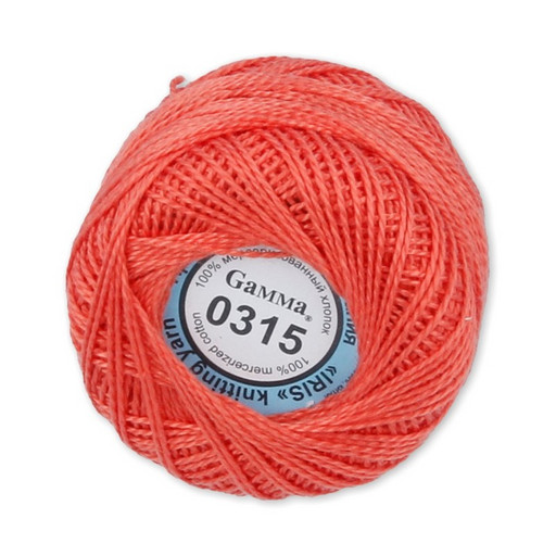 Пряжа "Gamma" Ирис 100% хлопок 10 шт. х 10 г 82 м ± 3 м