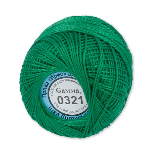 Пряжа "Gamma" Ирис 100% хлопок 10 шт. х 10 г 82 м ± 3 м