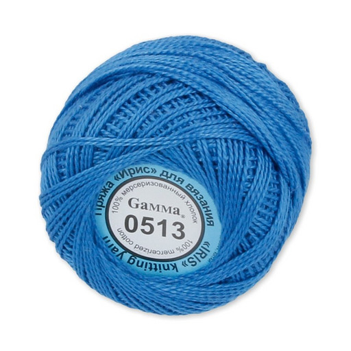Пряжа "Gamma" Ирис 100% хлопок 10 шт. х 10 г 82 м ± 3 м
