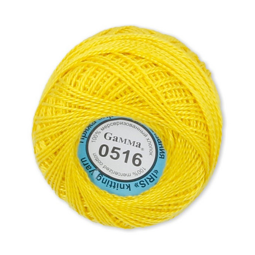 Пряжа "Gamma" Ирис 100% хлопок 10 шт. х 10 г 82 м ± 3 м