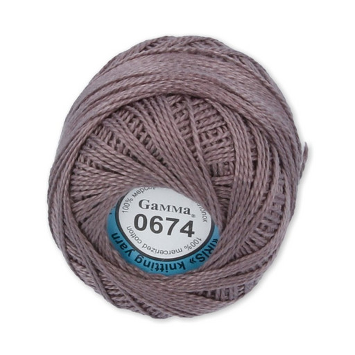 Пряжа "Gamma" Ирис 100% хлопок 10 шт. х 10 г 82 м ± 3 м