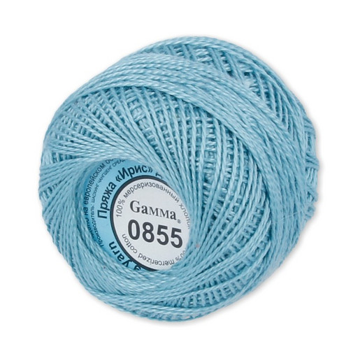 Пряжа "Gamma" Ирис 100% хлопок 10 шт. х 10 г 82 м ± 3 м