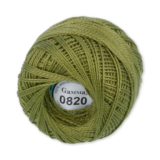 Пряжа "Gamma" Ирис 100% хлопок 10 шт. х 10 г 82 м ± 3 м