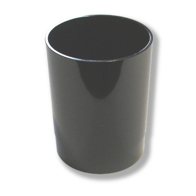 Стакан-органайзер СТАММ Офис, пластиковый, круглый, 70*70*90 мм, черный