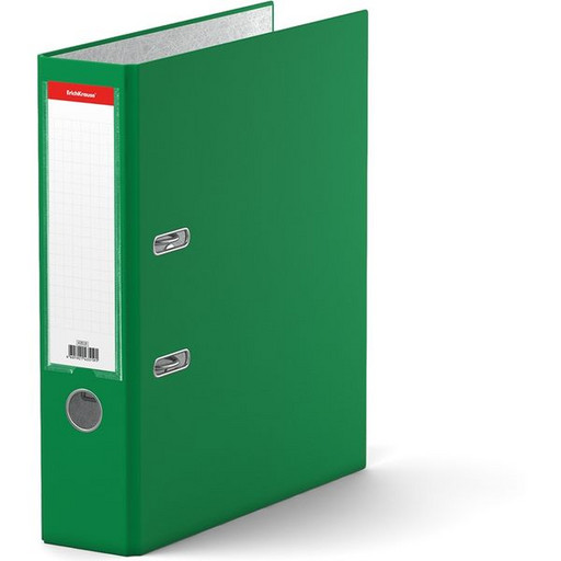 Папка–регистратор с арочным механизмом ErichKrause Granite, А4, 70 мм, т/карман, бумвинил, зеленый