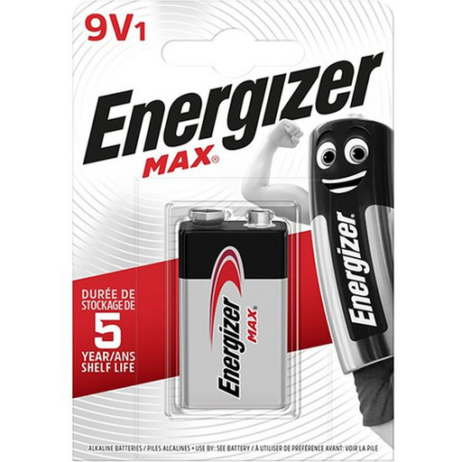 Батарейка 6LR61/крона, 9.0 V, ENERGIZER Max Alkaline