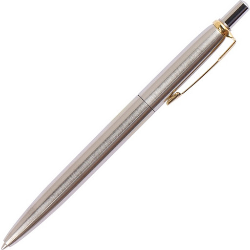 Ручка шариковая подарочная FIORENZO, нажимной м-м, цв. корпуса серебро/золото, 1.0 мм, синяя