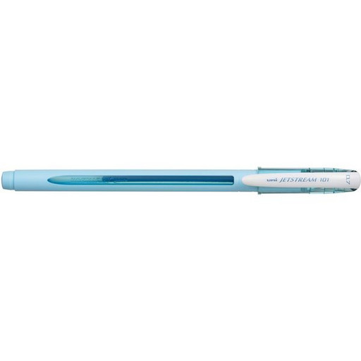 Ручка шариковая 0,7 мм синяя Uni Jetstream SX-101 подпружинный ПУ, грип-зона, голубой корпус