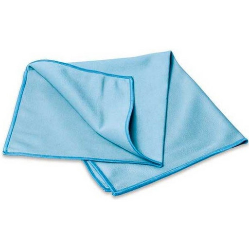 Салфетка для стекол и зеркал из микрофибры, 30*30 см, 260 г/м2, голубая, Urban clean, б/уп.
