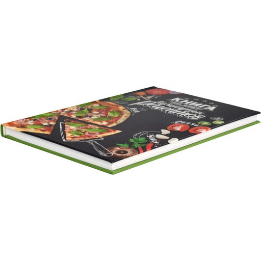 Книга для кулинарных рецептов А5, 96 л., линия, Феникс+ Сочная пицца, 7БЦ, лам. глянц.
