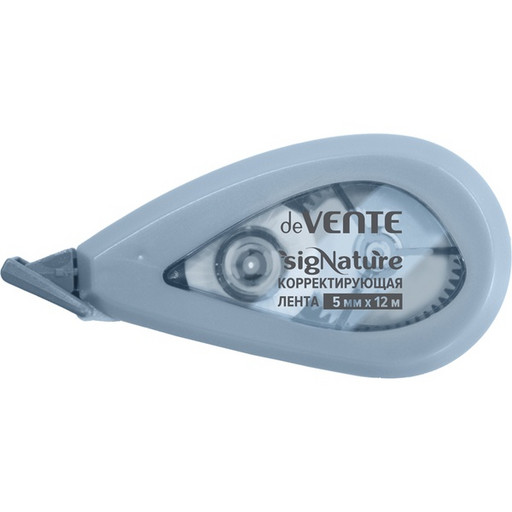 Лента корректирующая 5 мм* 12 м, фронт. аппликатор, п/п корпус, deVENTE sigNATURE_сумеречный синий