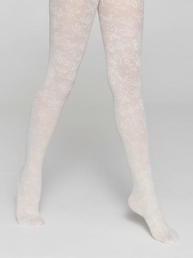 CONTE KETTY Эластичные колготки с ажурным цветочным рисунком146-152