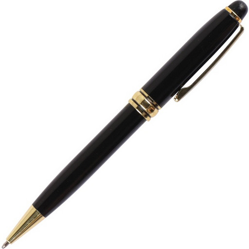 Ручка шариковая подарочная FIORENZO поворотный механизм,  цвет корпуса черный, синяя