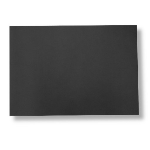 Картон для художественных работ тонированный 50*70 см, 380 г/м2, черный, Folia