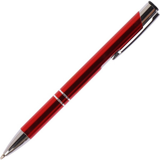 Ручка шариковая подарочная автоматическая FIORENZO,  цвет корпуса бордовый, синяя в футляре