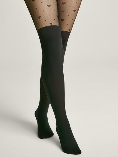 CONTE Колготки с имитацией гольфинов и сердечками SWEET GIRL104-110 CONTE Колготки с имитацией гольфинов и сердечками SWEET GIRL104-110