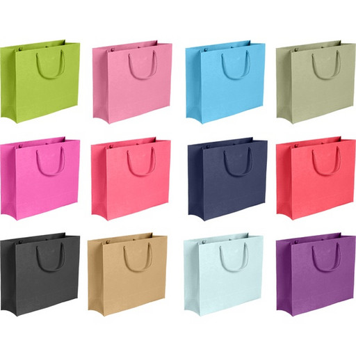 Пакет подарочный, 28*42*28 см, мел. бумага 210 г/м², deVENTE Classic_12 цветов