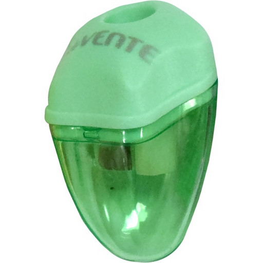 Точилка пластиковая, 1 отв., контейнер, deVENTE Pastel_зеленая