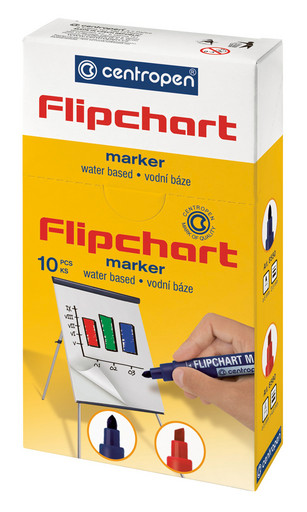 "Centropen" Маркер FLIPCHART 2.5 мм перо круглое 10 шт.