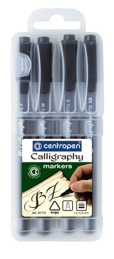 "Centropen" Фломастеры для каллиграфии 8772/4 SE 1 цв 8772/4