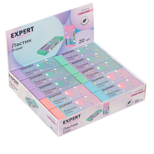 "Expert Complete" Trend Pastel Ластик в ассортименте (4 цвета) ECE-05 20 шт. ассорти
