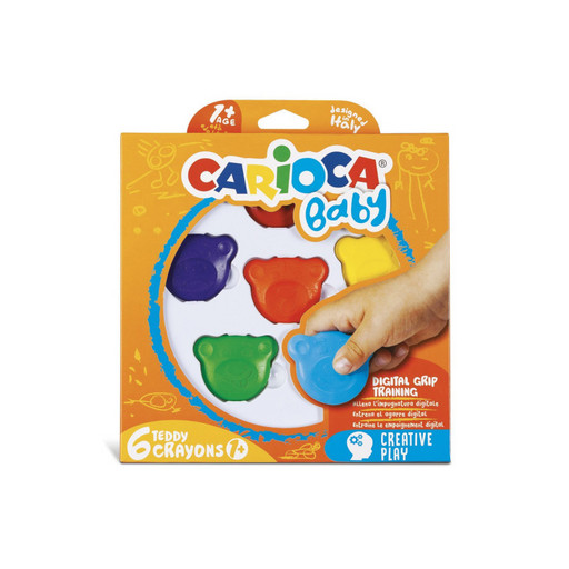 "Carioca" Набор мелков Baby Teddy 6 цв. , 6 шт 42956